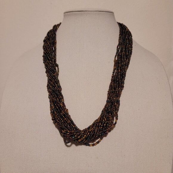 Multi-Strand Beaded Necklace - Picture 1 of 4